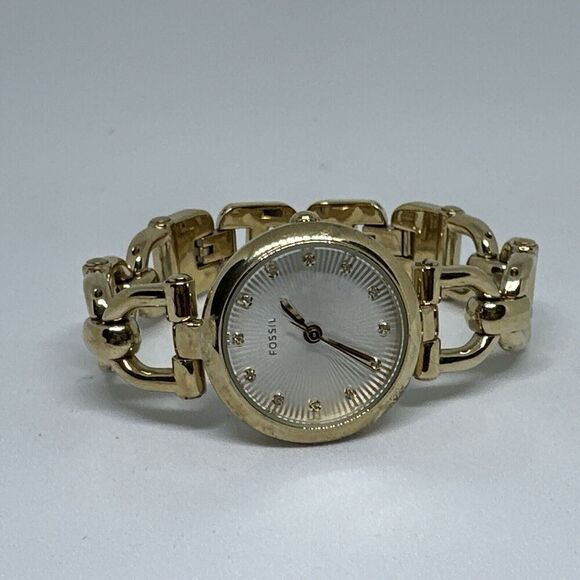 Fossil Olive ES3349 Women's Gold Stainless Steel Analog Dial Quartz Watch HME100 - Picture 6 of 11